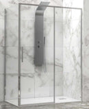 Cabine de douche LEA 400 110x90 x200 cm profilé chromé-1