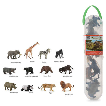 Coffret de mini animaux sauvages à collectionner, A1105