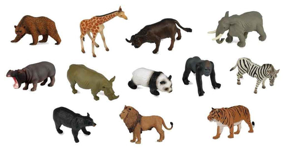 Coffret de mini animaux sauvages à collectionner, A1105