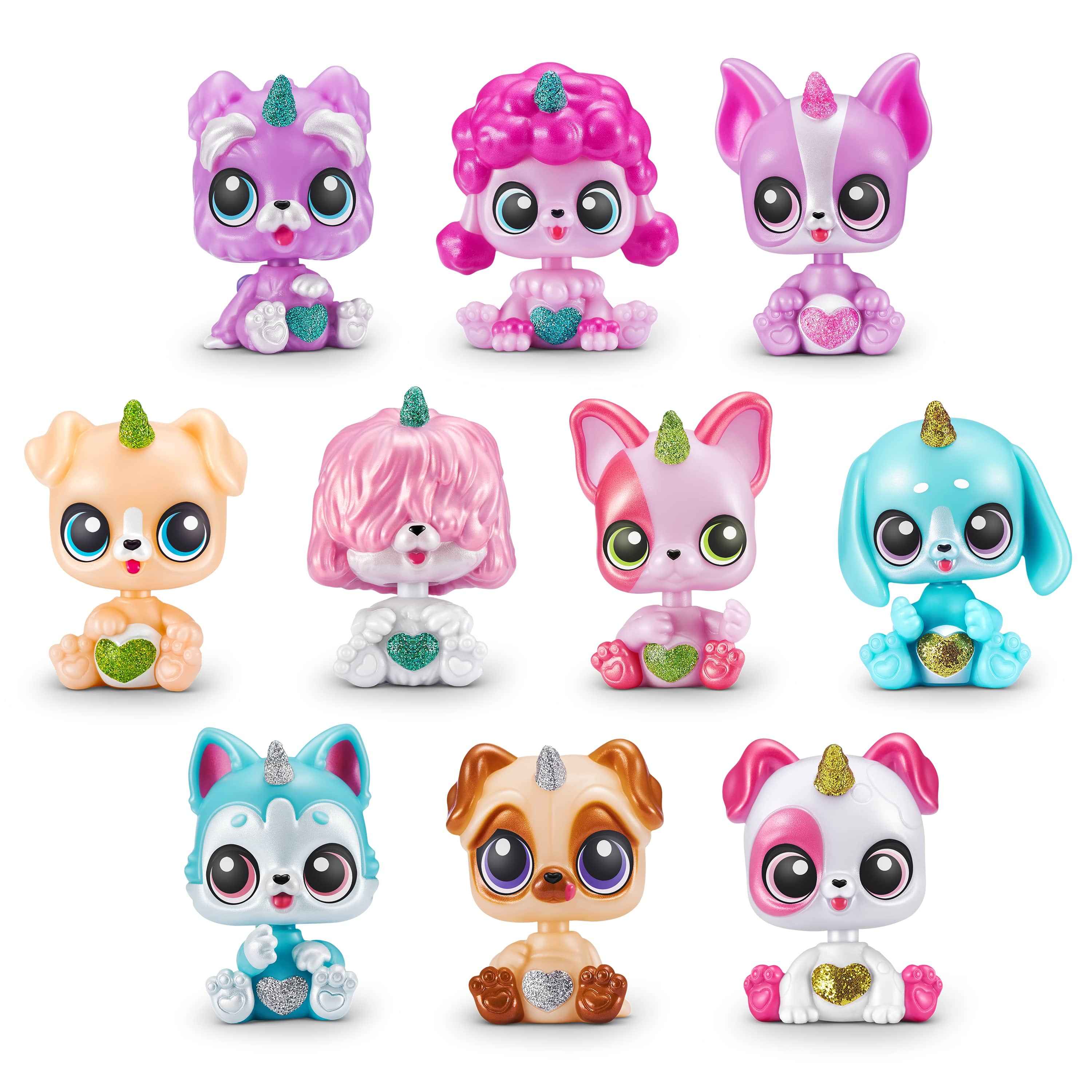 Figurine RAINBOCORNS avec accessoires Pocket Puppycorn, 1 série 10 accessoires, 9284