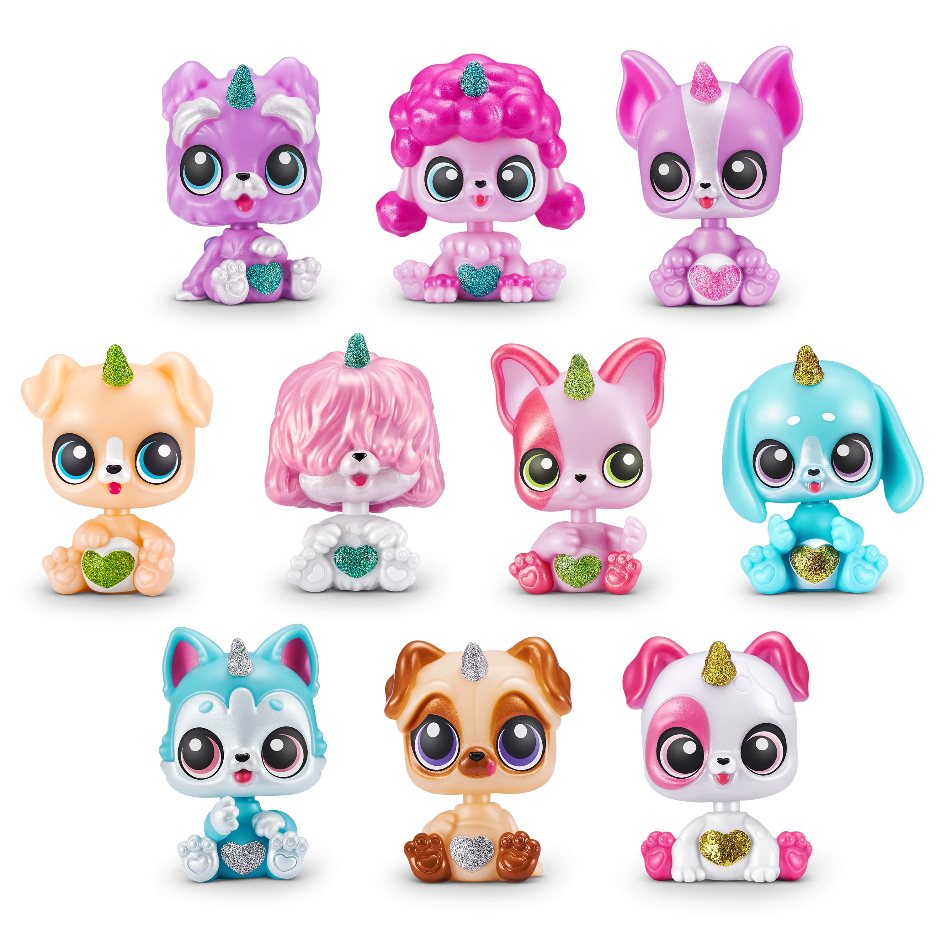Figurine RAINBOCORNS avec accessoires Pocket Puppycorn, 1 série 10 accessoires, 9284