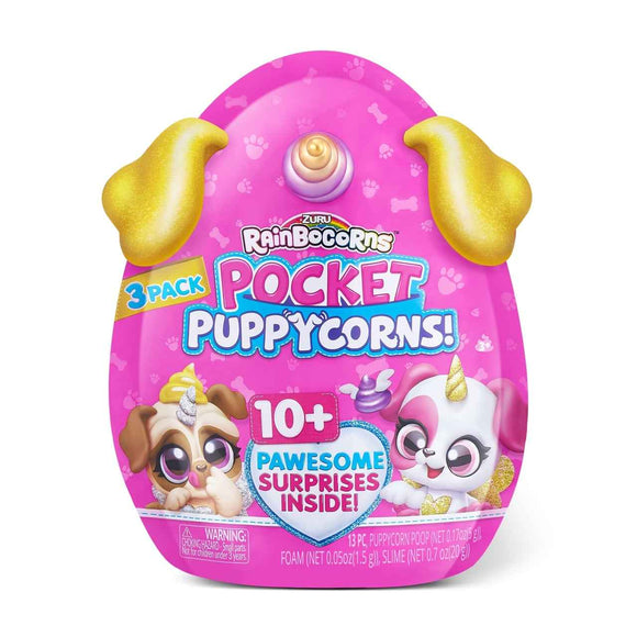 Figurine RAINBOCORNS avec accessoires Pocket Puppycorn, 1 série 10 accessoires, 9284