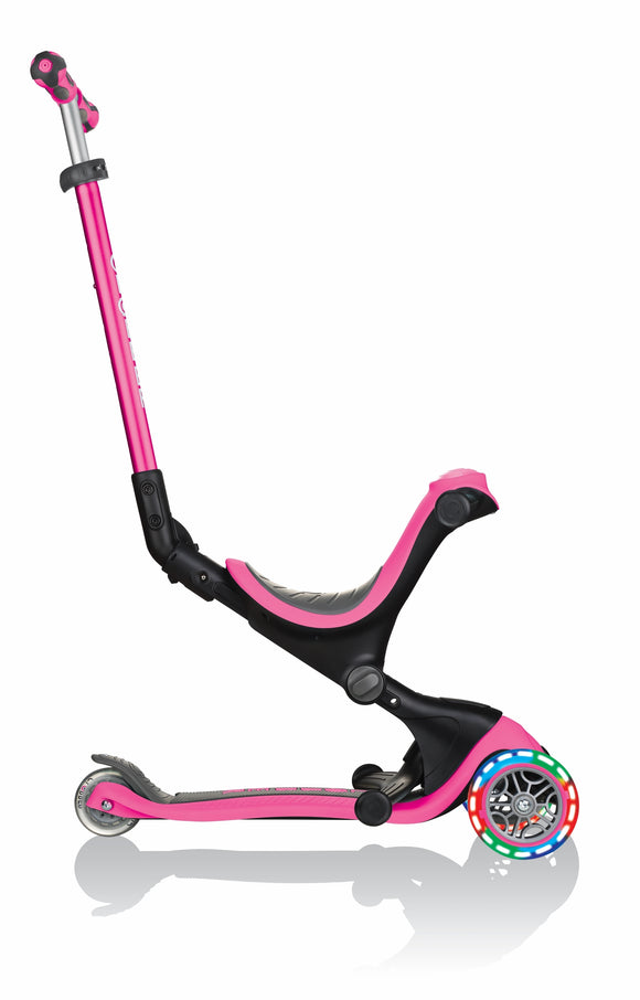 GLOBBER scooter Go Up Deluxe Lights, deep pink, 646-110