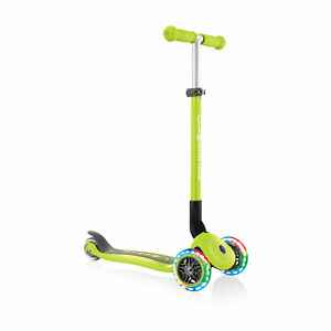 GLOBBER paspirtukas Primo Foldable Lights, light lime green, 432-106