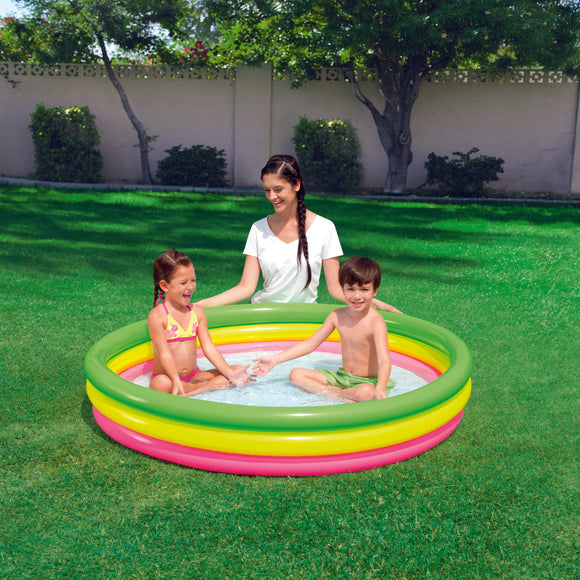 Piscine gonflable rainbow 152 cm x 30 cm bestway 51103