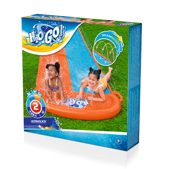 ﻿Slide Water Slide Double Slide 4.88m Bestway 52328