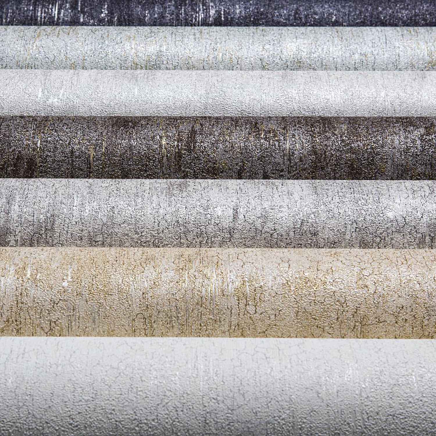 Papier peint texturé EDEM 410ST17 papier peint intissé gaufré à chaud légèrement texturé ton-sur-ton et des accents métalliques gris gris-clair argent 10,65 m2