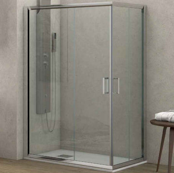 Cabine de douche rectangulaire NEW FLORA 100 90x110 H.180 cm