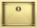 Évier à encastrer 1 bac en acier brossé doré LOVIA 60x45 cm