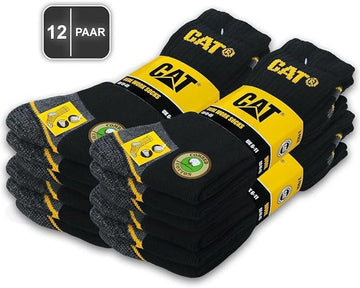 Real work socks noir lot de 3 paires
