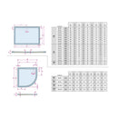 Receveur de douche acrylique rectangulaire RIHO ZURICH 274 80x120 x4,5cm