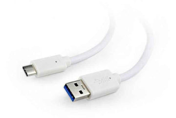 Câble Gembird USB-A mâle - USB Type-C mâle 0,5 m Blanc