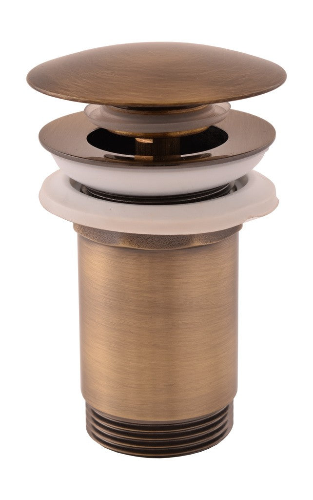 Mitigeur lavabo LABE en laiton bronze brossé avec pop-up