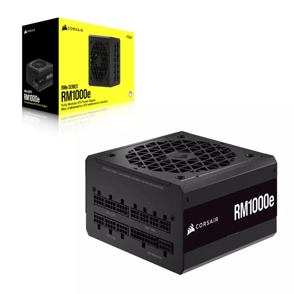 Bloc d'alimentation Corsair RM1000e V3* 1000 W - ATX 3.0 certifié 80+ Gold