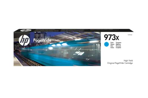 HP 973X original high yield cyan PageWide cartridge F6T81AE