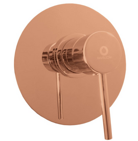 Mitigeur douche encastrable SEINA en laiton rose gold brossé 15 cm - 0