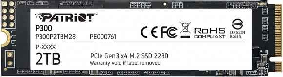 Mémoire Patriot P300 M.2 2000 Go PCI Express 3.0 NVMe