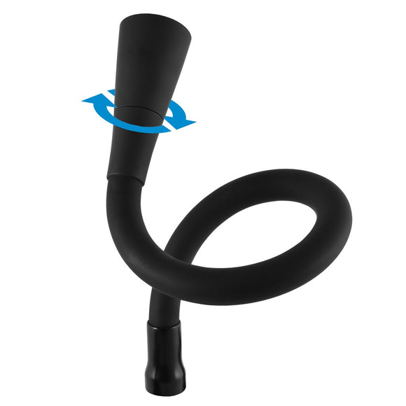 Mitigeur évier flexible à mémoire de forme SEINA en laiton bronze noir