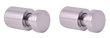Lot de 2 patères COLORADO en laiton chromé 3cm x 1,6cm