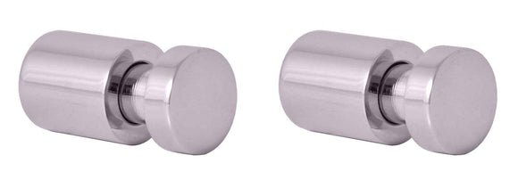 Lot de 2 patères COLORADO en laiton chromé 3cm x 1,6cm