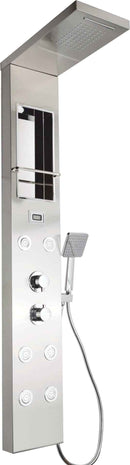 Colonna doccia idromassaggio pannello multifunzione