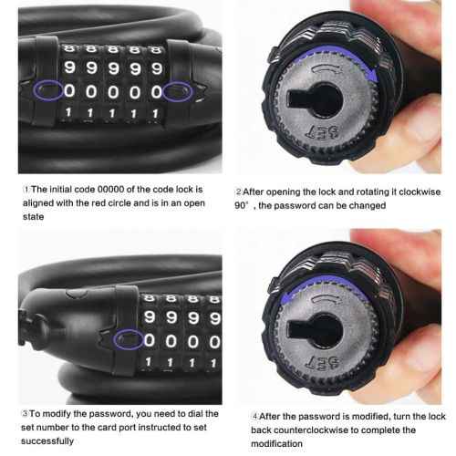 Xiaomi Mi Electric Scooter - Acc. - Lock with Numeric code Black EU BHR6751GL