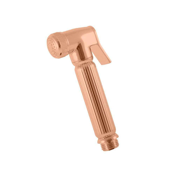 Mitigeur bidet mural NIL en laiton rose gold brossé avec arrêt sur la douchette