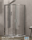 Cabine de douche d’angle quart cercle NEW FLORA 200 90x90 x180 cm