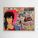 Nicky Larson reproduction officielle sur toile de l'œuvre
