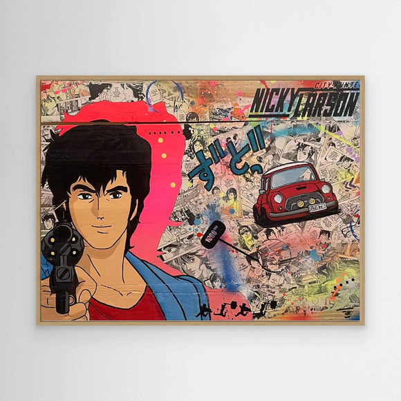 Nicky Larson reproduction officielle sur toile de l'œuvre