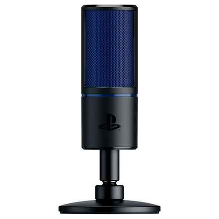Microphone Razer Seiren X PS4, noir/bleu