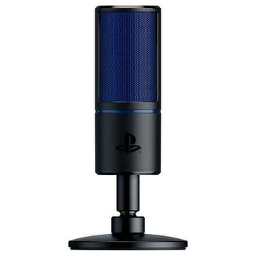 Microphone Razer Seiren X PS4, noir/bleu