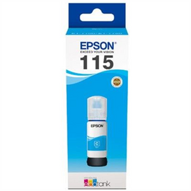 EPSON 1LB 115 EcoTank Cyan ink bottle