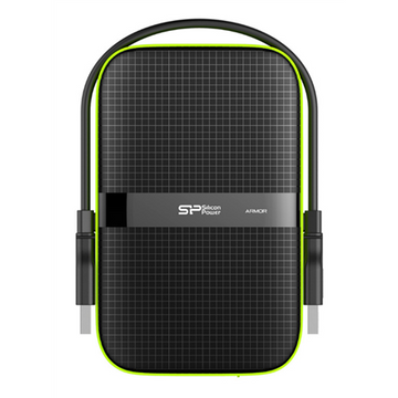Silicon Power external HDD Armor A60 1TB, black/green