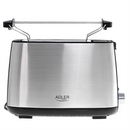 Adler | Toaster | AD 3214 | Power 750 W | Number of slots 2 | Housing material Stainless steel | Silver-2