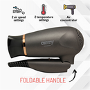 Camry CR 2261 hair dryer Metallic grey, Gold 1400 W-6