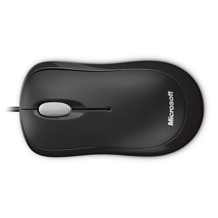 MOUSE MICROSOFT, "Basic", PC sau NB, cu fir, USB, optic, 800 dpi, butoane/scroll 3/1, , negru, "4YH-00007" (timbru verde 0.18 lei)