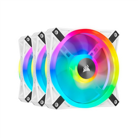CORSAIR iCUE QL120 RGB 120mm Triple Fan White