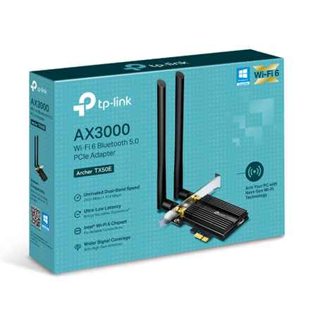 Adaptateur PCIe TP-LINK AX3000 Wi-Fi 6 Bluetooth 5.0