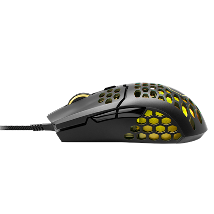 MOUSE COOLER MASTER, "MM711", gaming, cu fir, USB, optic, 16000 dpi, butoane/scroll 6/1, iluminare, butoane programabile, negru, "MM-711-KKOL1" (include TV 0.18lei)