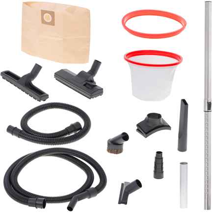 Camry | Aspirateur industriel professionnel | CR 7045 | Avec sac | Aspiration eau | Puissance 3400 W | Capacité poussière 25 L | Rouge/Argent