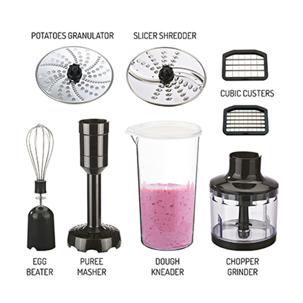 Camry | Blender | CR 4623 | Hand Blender | 1600 W | Jar material Plastic | Jar capacity 0.6 L | Chopper | Ice crushing | Black
