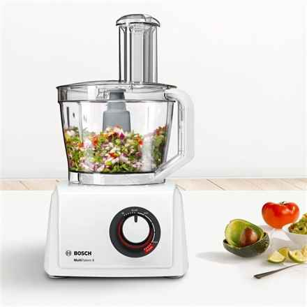 Bosch | Robot culinaire MultiTalent 8 | MC812W501 | 1000 W | Nombre de vitesses : 2 | Capacité du bol : 3,9 L | Mixeur | Blanc