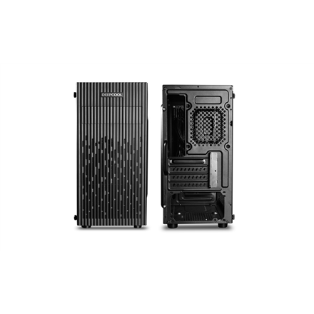 DeepCool MATREXX 30, Mini-tour, Mini-ITX/Micro-ATX, 1 port USB 2.0, 1 port USB 3.0, 1 port audio, 1 port micro, 1 ventilateur noir préinstallé de 120 mm, verre trempé, panneau grillagé, DP-MATX-MATREXX30