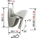 Vogels | Support d'enceinte | VLB500, 2 pièces | Rotation, inclinaison | Poids maximal (capacité) 5 kg | Noir