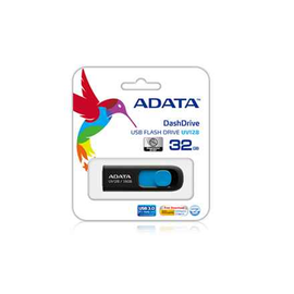 Clé USB ADATA DashDrive UV128 64 Go USB Type-A 3.2 Gen 1 (3.1 Gen 1) Noir, Bleu