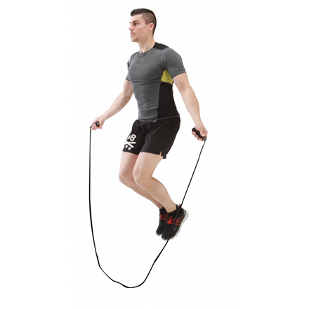 Skiprope for aerobics SVELTUS 2702 300cm Black