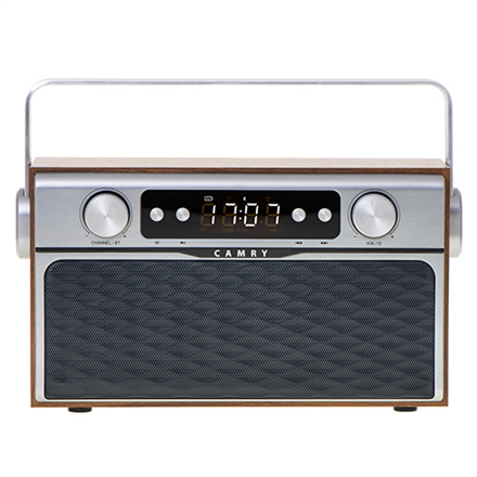 Camry | Radio Bluetooth | CR 1183 | 16 W | Entrée auxiliaire | Bois
