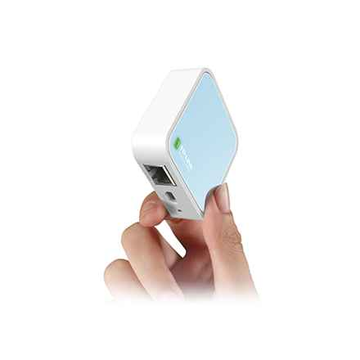 Routeur sans fil TP-Link TL-WR802N Fast Ethernet monobande (2,4 GHz) Bleu, Blanc