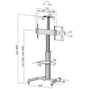 Logilink BP0025 TV stand cart, adjustable TV height, 37–70“, max. 50 kg | Logilink | Floor stand | BP0025 | 30-70 " | Maximum weight (capacity) 50 kg-2